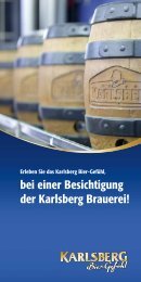 bei einer Besichtigung der Karlsberg Brauerei!