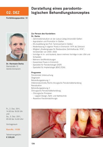 logischen Behandlungskonzeptes - Dr. Hermann Derks