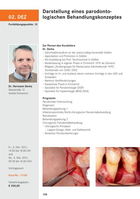 logischen Behandlungskonzeptes - Dr. Hermann Derks