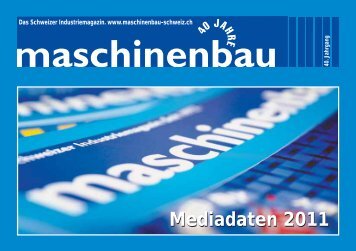 Mediadaten 2011 - Maschinenbau