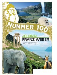 Journal Franz Weber Nr. 100 - Fondation Franz Weber