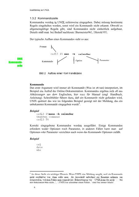 Einführung i i Arbeit mit UNIX