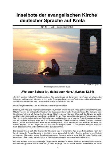 Inselbote der evangelischen Kirche deutscher Sprache auf Kreta