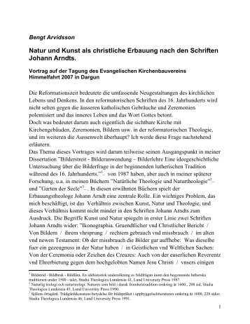 Natur und Kunst als christliche Erbauung nach ... - Kirchenbauverein