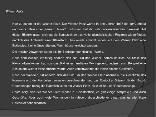 Rostocks Stadtteile = Rostocks Schichten? - Wirtschafts- und ...