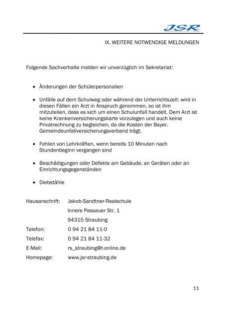 Gemeinsam besser werden - Jakob-Sandtner-Realschule Straubing