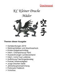 Junge Drachen Seite - Karateclub Kleiner Drache Mäder