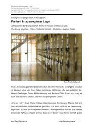 Freiheit in auswegloser Lage: Gefängnisseelsorge ... - Georg Magirius