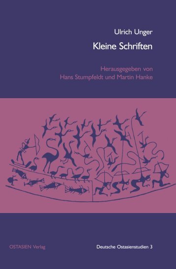 Kleine Schriften - Deutsche Ostasienstudien