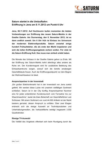 121106 Saturn Jena Neueröffnung.pdf - Media-Saturn Group