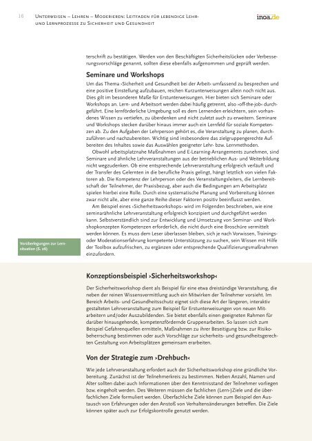 "Unterweisen - Lehren - Moderieren" [PDF - INQA