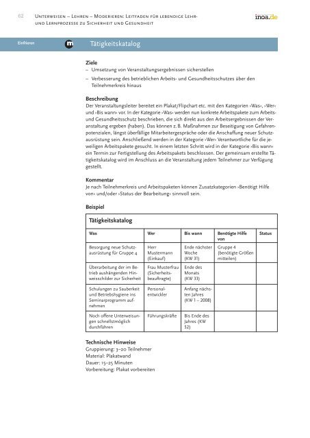 "Unterweisen - Lehren - Moderieren" [PDF - INQA