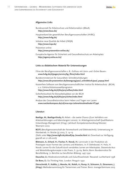 "Unterweisen - Lehren - Moderieren" [PDF - INQA