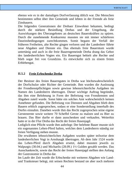 Chronik der Gemeinde Dreba aus dem Jahr 2002