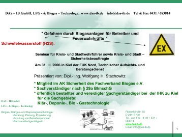 Vortrag als ppt - file vom 31.III.2006 - IB GmbH