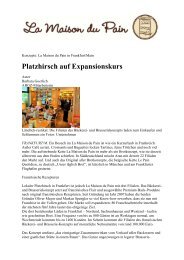 Platzhirsch auf Expansionskurs - FPS Catering