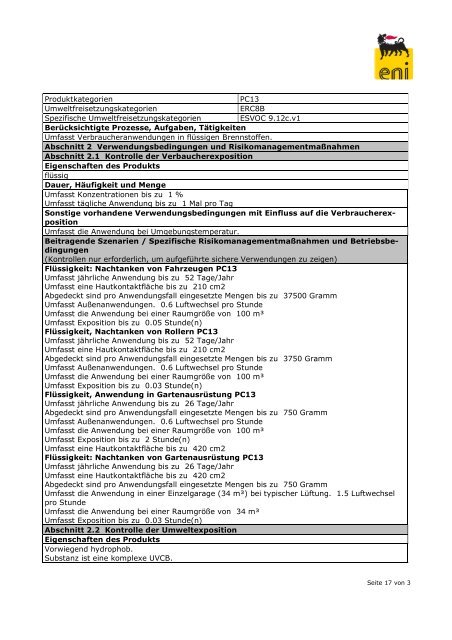 Ottokraftstoff (D) - Sicherheitsdatenblätter