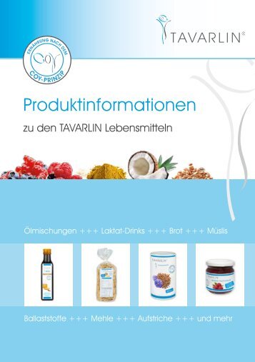 TAVARLIN Lebensmitteln - GesundheitsManufaktur