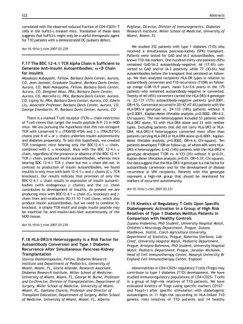 Oral Presentations - Federation of Clinical Immunology Societies