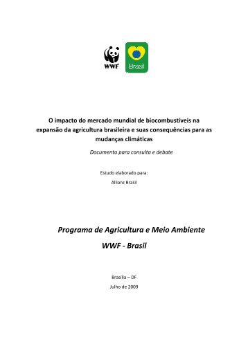 Programa de Agricultura e Meio Ambiente WWF - Brasil