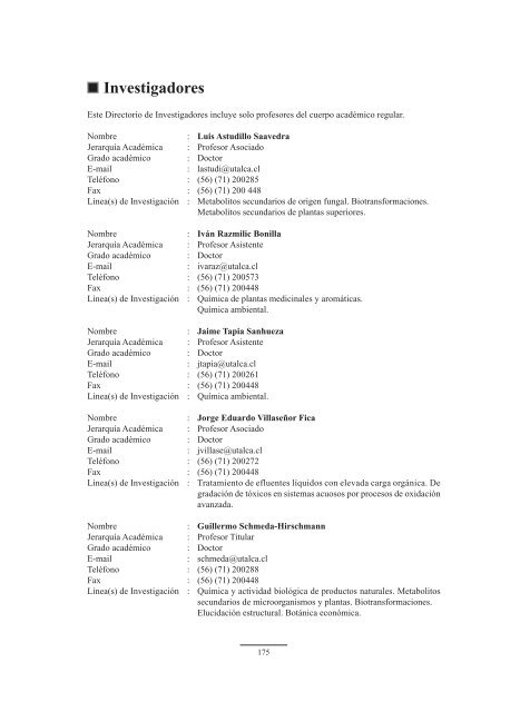 Visitas de investigadores internacionales - Dirección de ...