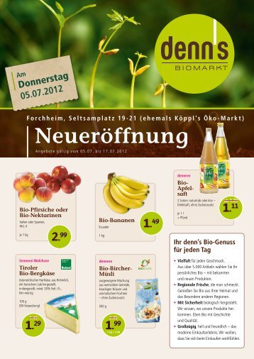 Forchheim, Seltsamplatz 19-21 - denn's Biomarkt