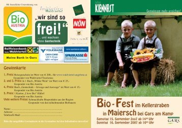 Bio-Festim Kellergraben