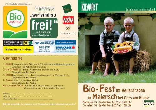 Bio-Festim Kellergraben