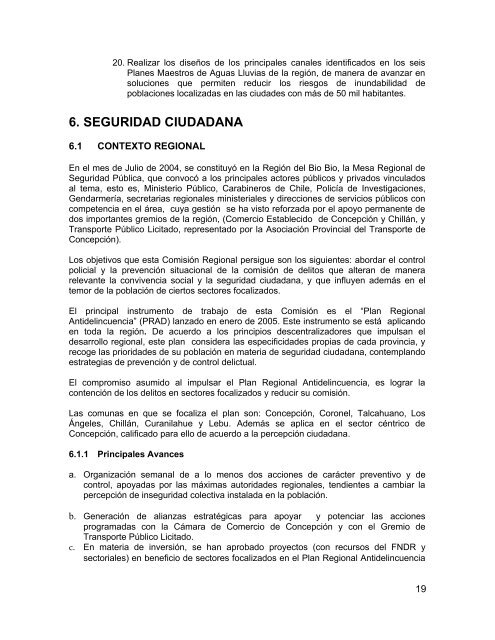 PLAN REGIONAL DE GOBIERNO 2006 2010