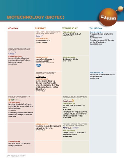 biotechnology (biotec) - American Association of Pharmaceutical ...