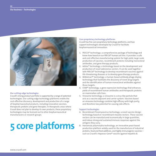 Crucell corporate brochure (PDF)