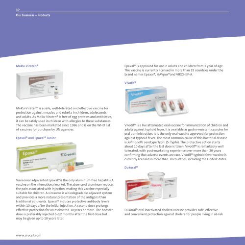 Crucell corporate brochure (PDF)
