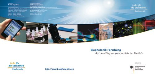 Biophotonik-Forschung Auf dem Weg zur personalisierten Medizin