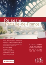 Reiseziel Paris Ile-de-France - Espace professionnel tourisme Paris ...