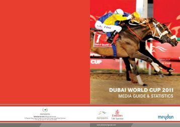 dubai world cup 2011 media guide & statistics - Racing