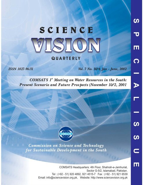 Present Scenario and Future Prospects - Science Vision