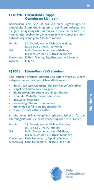 Zentrales Programm - Kirchenkreis Leverkusen