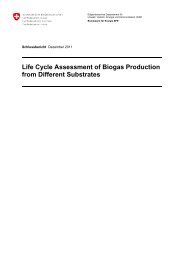 Life Cycle Assessment of Biogas Production from ... - ESU-services