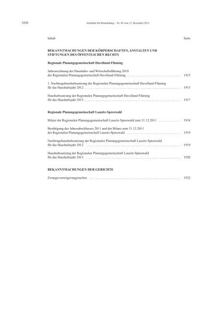 Amtsblatt für Brandenburg, 2012, Nummer 49, Seiten 1829