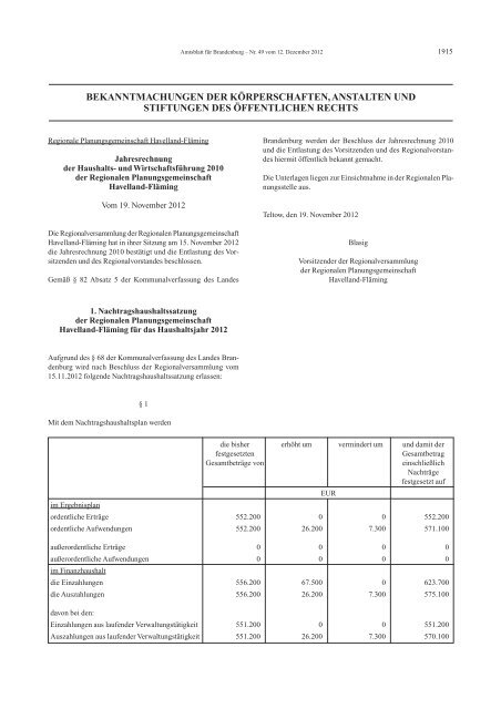 Amtsblatt für Brandenburg, 2012, Nummer 49, Seiten 1829