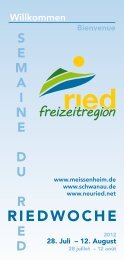 Riedwoche 2012 - Rhin Vivant / Lebendiger Rhein