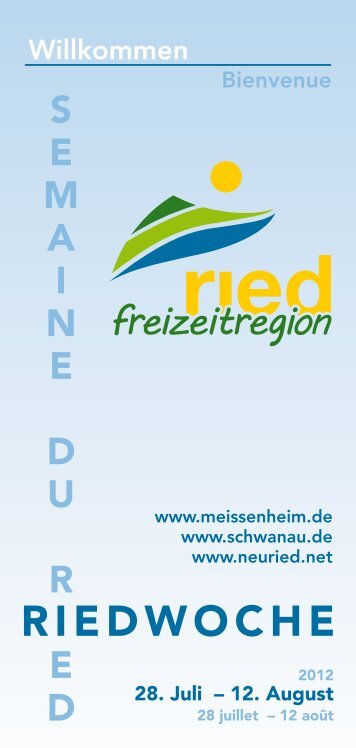 Riedwoche 2012 - Rhin Vivant / Lebendiger Rhein