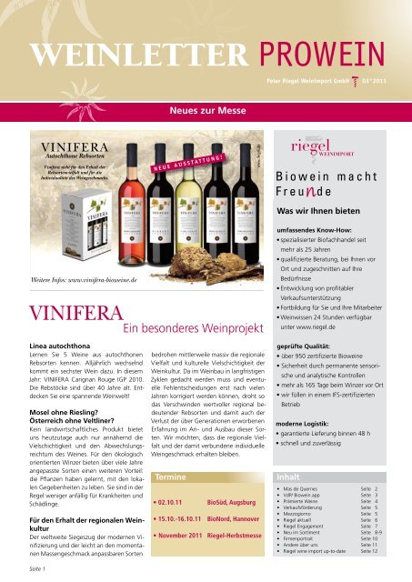 Was Bisher Geschah Peter Riegel Weinimport Gmbh