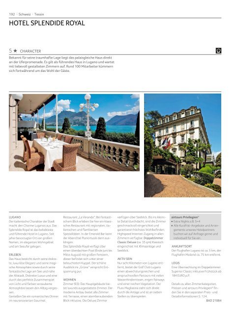 AIRTOURS - Mitteleuropa - Sommer 2011 - tui.com - Onlinekatalog