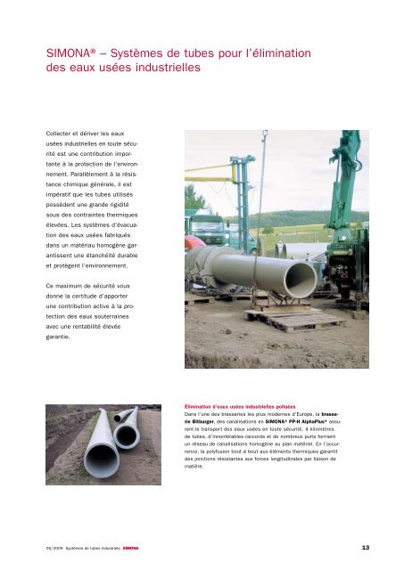 Systèmes de tubes industriels SIMONA® - Simona AG