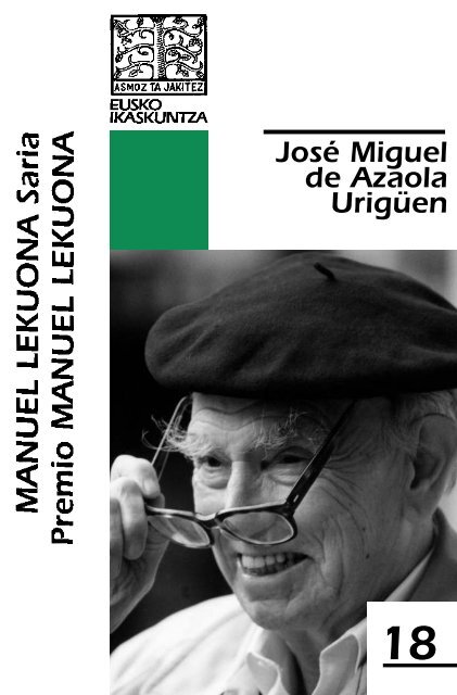 José Miguel de Azaola Urigüen - Euskomedia Fundazioa
