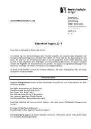 Elternbrief August 2011 - Dreieichschule