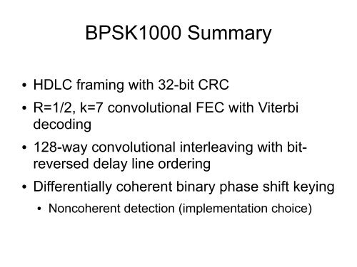 Talk slides at 2010 AMSAT Space Symposium - Phil Karn, KA9Q