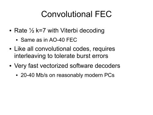 Talk slides at 2010 AMSAT Space Symposium - Phil Karn, KA9Q