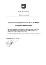 Wahlvorschläge für die Reservelisten - Drensteinfurt